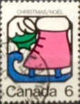 Stamps Canada -  Intercambio 0,20 usd 6 cent 1973