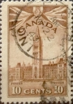 Stamps Canada -  Intercambio 0,20 usd 10 cent 1942