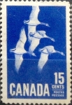 Stamps Canada -  Intercambio 0,20 usd 15 cent 1963