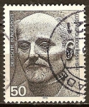 Stamps Germany -  Ludwig Quidde 1858-1941.historiador y político, Premio Nobel de la Paz 1927.