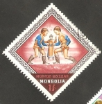 Stamps Mongolia -  Deporte nacional