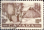 Stamps Canada -  Intercambio 0,20 usd 10 cent 1950