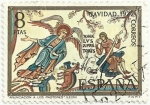Stamps Spain -  NAVIDAD 1972. ANUNCIACION A LOS PASTORES.BASÍLICA SAN ISIDORO, LEÓN.  EDIFIL 2116