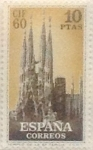 Stamps Spain -  10 pesetas 1960