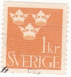 Stamps Sweden -  3 coronas