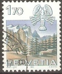 Stamps Switzerland -  CANCER  Y  PAISAJE  DE  WETTERHORN