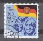 Stamps Germany -  30 aniversario de la República Democrática Alemana