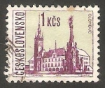 Stamps Czechoslovakia -   1522 - Vista de Olomouc