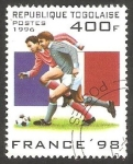 Stamps Togo -  Mundial de fútbol Francia 98