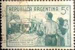 Stamps Argentina -  Intercambio daxc  0,20 usd 5 cents. 1939