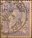 Stamps Belgium -  Intercambio 0,75 usd 25 cents. 1885