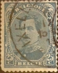 Stamps Belgium -  Intercambio 0,40 usd 25 cents. 1915