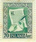 Stamps Iceland -  Viejos manuscritos islandeses