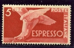 Stamps Italy -  Pie con alas