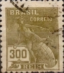 Sellos del Mundo : America : Brasil : Intercambio 0,20 usd 300 reis 1936