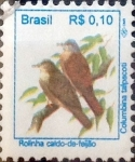 Sellos de America - Brasil -  Intercambio m1b 0,20 usd 0,10 reis 1994