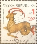 Stamps Czech Republic -  Intercambio 0,20 usd 1 koruna 1998