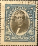 Stamps Chile -  Intercambio 0,20 usd 25 cents. 1929