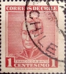 Sellos de America - Chile -   Intercambio 0,20 usd 1  cents. 1960