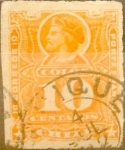 Stamps Chile -   Intercambio 0,35 usd 10 cents. 1885