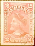 Sellos de America - Chile -  Intercambio 0,20 usd 2 cent. 1901