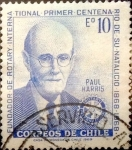 Stamps Chile -  Intercambio 0,25 usd 10 escudos 1970