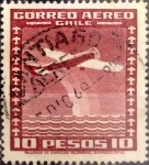 Stamps Chile -  Intercambio 0,20 usd 10 peso 1934