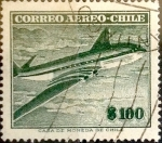 Stamps Chile -  Intercambio 0,20 usd 100 pesos 1955