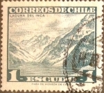 Stamps : America : Chile :  Intercambio 0,25 usd 1 escudo 1967