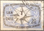 Stamps Chile -  Intercambio 0,20 usd 30 cents. 1967