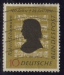 Stamps Germany -  108 - Centº de la muerte del compositor Robert Schumann