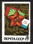 Stamps Russia -  50 aniversario del Ejercito Rojo