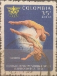 Stamps Colombia -  Intercambio nf4xb1 0,20 usd 35 cents. 1961