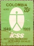 Sellos de America - Colombia -  Intercambio 0,20 usd 20 cents. 1969