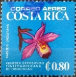 Stamps Costa Rica -  Intercambio nfxb 0,30 usd 80 cents. 1975