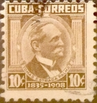 Stamps Cuba -  Intercambio 0,20 usd 10 cents. 1954