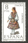 Stamps Spain -  2017 - Traje típico de Zamora