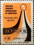 Stamps Ecuador -  Intercambio 1,00 usd 10 sucres 1971