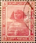 Stamps Egypt -  Intercambio 0,20 usd 5 miles. 1914