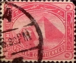 Stamps Egypt -  Intercambio 0,20 usd 5 miles. 1888