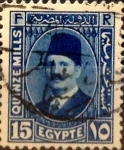 Stamps Egypt -  Intercambio 0,20 usd 15 miles. 1927