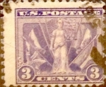 Stamps United States -  Intercambio 3,25 usd 3 cents. 1919