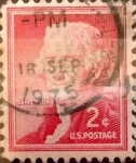 Sellos de America - Estados Unidos -  Intercambio 0,20 usd 2 cents. 1954