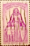 Stamps United States -  Intercambio 0,20 usd 3 cents. 1957