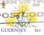 Stamps United Kingdom -  FLORES- GUERNSEY