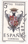 Stamps Spain -  Escudo de Toledo (18)