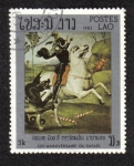 Stamps Laos -  Raphael, 500th birth anniv.