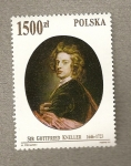 Sellos de Europa - Polonia -  Sir Gottfried Kneller