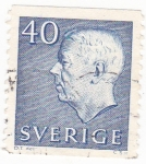 Stamps Sweden -  Gustavo VI de Suecia