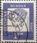 Stamps Germany -  Intercambio 0,20 usd 1 marco 1961